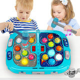 Toys for 3 4 5 6 Year Old Boys, 16X12 Inch Large Size, PK Mode for Two Kids, Pounding Toy with Sound and Light, Interactive Educational Toys, Early Developmental Toys for Kids