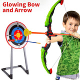 Bow and Arrow for Kids, Archery Toy Set, 2 Bows & 1 Blowing Bow & 12 Arrows & 5 Quivers & Standing Target, Outdoor Toys for Children Boys Girls