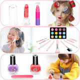 41 Pcs Kids Makeup Toy Kit for Girls, Washable Makeup Set Toy with Real Cosmetic Case for Little Girl, Pretend Play Makeup Beauty Set Birthday Toys Gift for 3 4 5 6 7 8 9 10 Years Old Kid