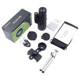 12X50 Monocular Telescope, Scope With Smartphone Tripod and Mount Adapter, Waterproof