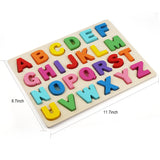 Wooden Alphabet Puzzles, ABC Puzzle Board for Toddlers 3-5 Years Old, Preschool Boys & Girls Educational Learning Letter Toys, Sturdy Wooden Construction