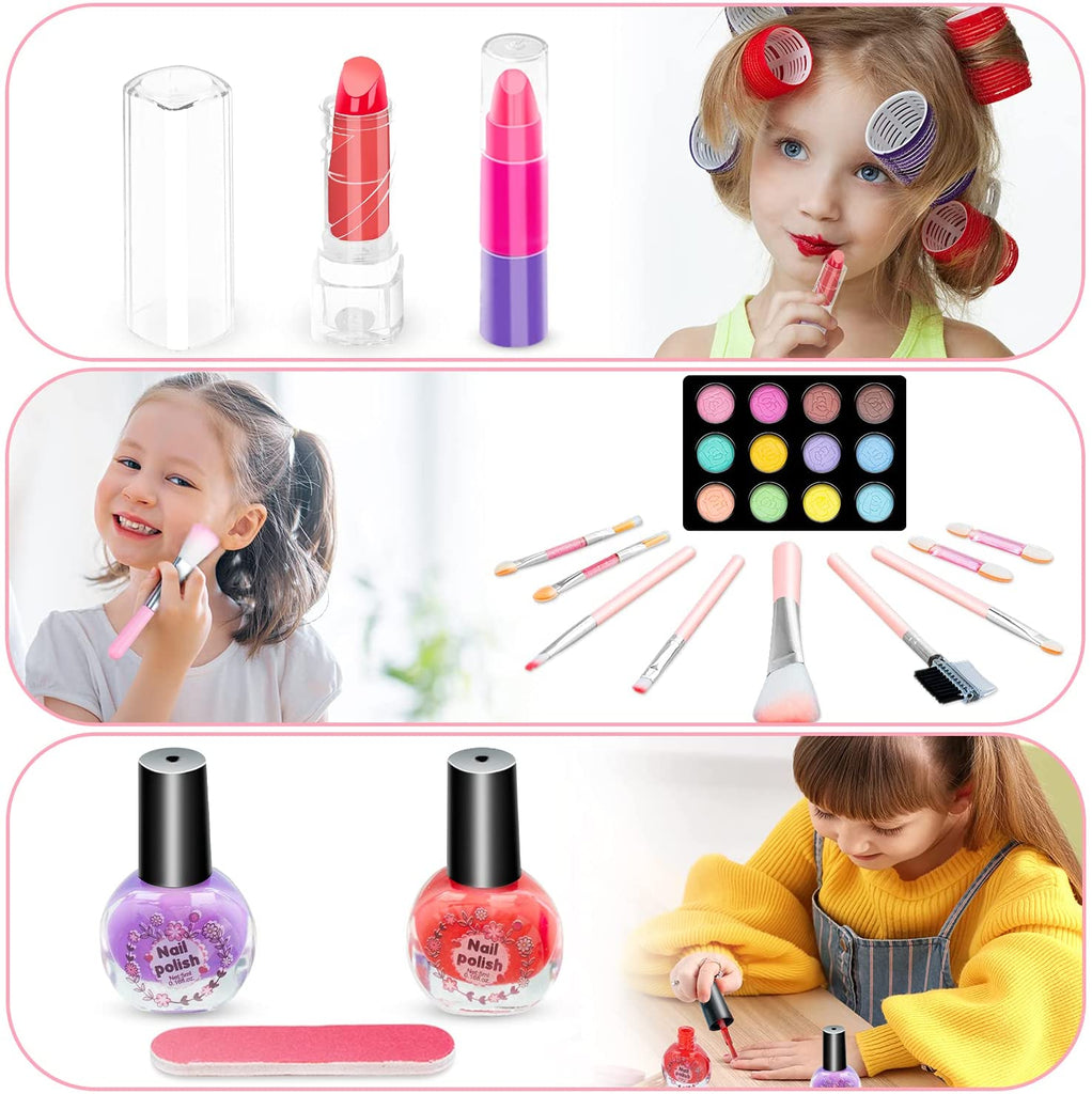 Kids Makeup Toys Kit For Girl Washable Cosmetics Toys Set Pretend