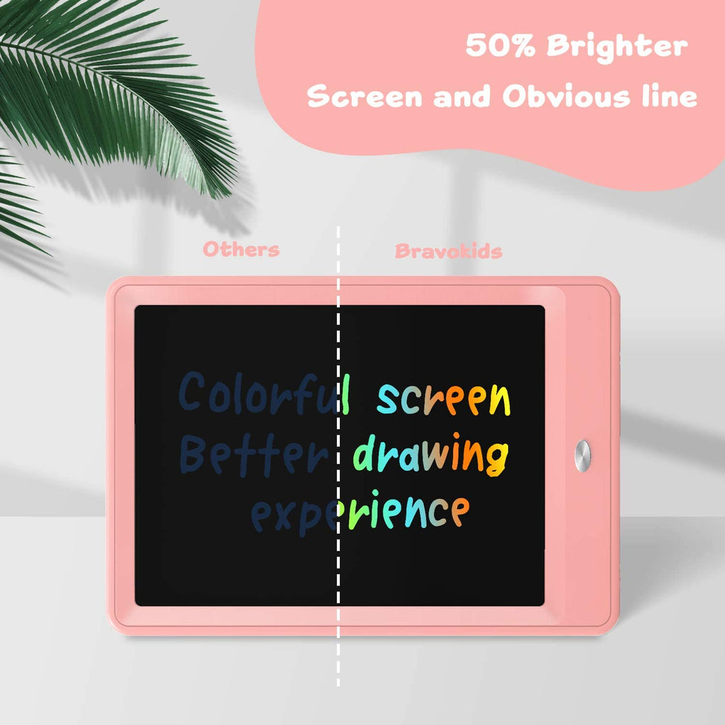 LCD Writing Tablet, SS 10 Inch Kids Writing Board Doodle Drawing Pad,  Toddler Learning Toys for Ages 3 4 5 6 7 8 Boys Girls Birthday Gifts-Pink