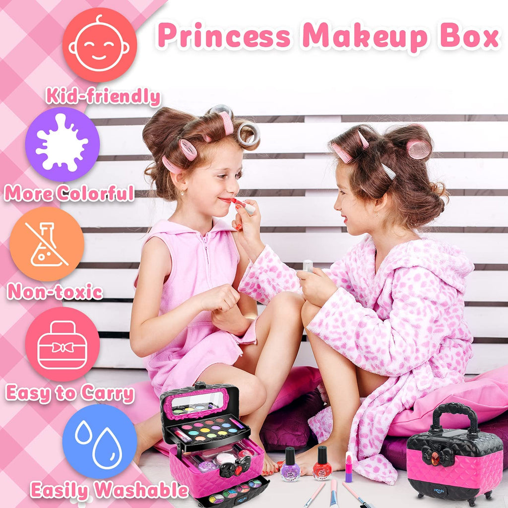 Kids Makeup Kit for Girl, Real Washable Makeup Set Girl Toys, Little Girls  Ma