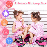 41 Pcs Kids Makeup Toy Kit for Girls, Washable Makeup Set Toy with Real Cosmetic Case for Little Girl, Pretend Play Makeup Beauty Set Birthday Toys Gift for 3 4 5 6 7 8 9 10 Years Old Kid