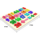 Wooden Number Puzzles, Preschool Educational Learning Board Toys for 3-5 Years Old Kids Toddlers